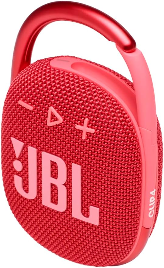 JBL Clip 4 Waterproof Bluetooth Wireless Speaker - Red - T