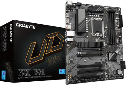 Motherboard|GIGABYTE|Intel B760 Express|LGA1700|ATX|Memory DDR5|Memory slots 4|4xPCI-Express 3.0 1x|1xPCI-Express 4.0 16x|2xM.2|1xHDMI|1xDisplayPort|4xUSB 2.0|1xUSB 3.2|1xUSB-C|1xPS/2,