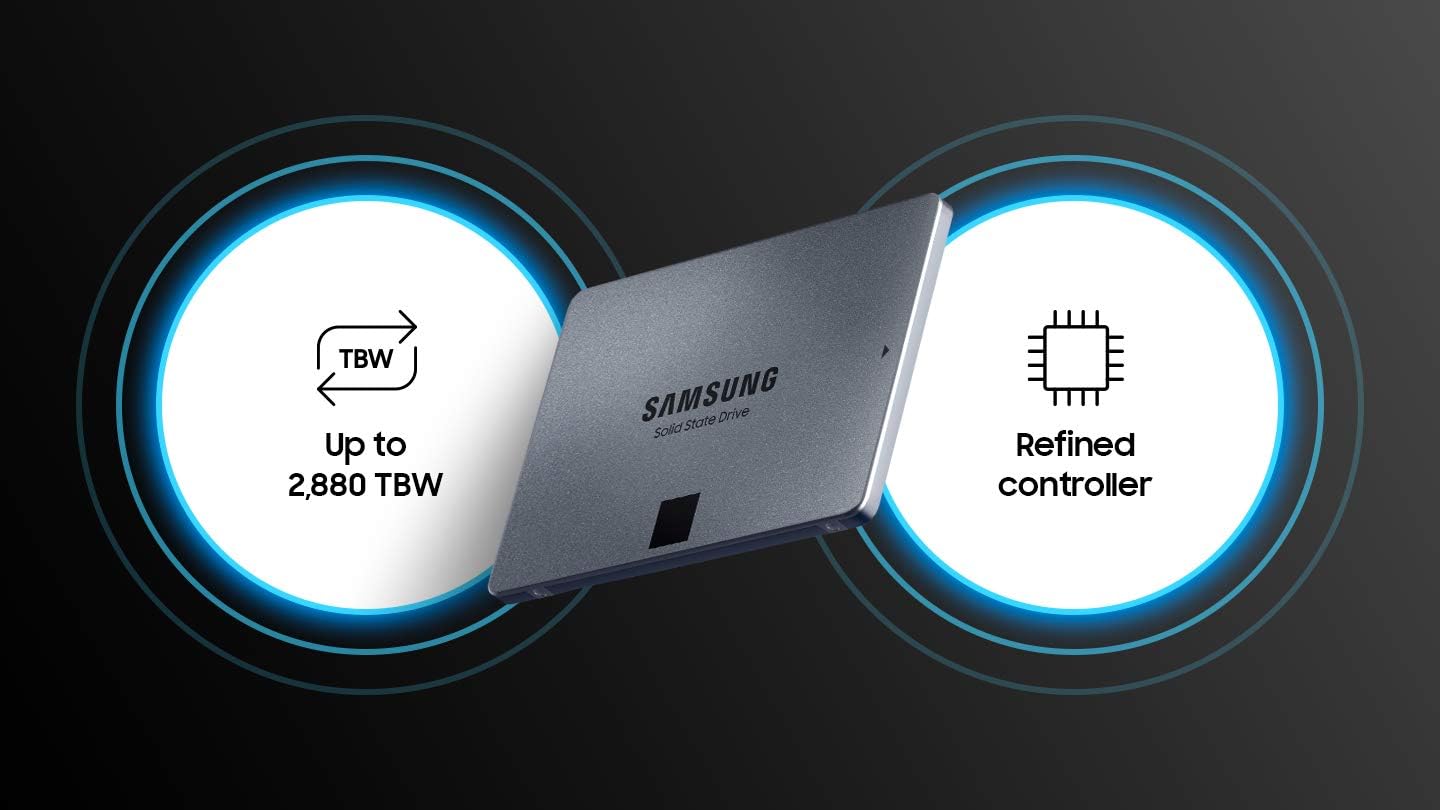 Samsung 1TB 870 QVO Internal SSD - MZ-77Q1T0BW - T