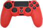 Rubber Silicone Case Cover for Sony PS4 Controller (Red)