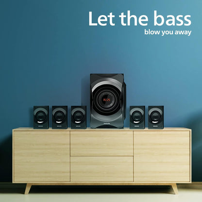Philips SPA8000B Bluetooth Speakers, Black - T