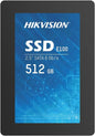 HIKVISION E100 512GB 2.5-Inch Internal SSD, SATA 6Gb/s, up to 550MB/s - Solid State Disks 3D Nand TLC