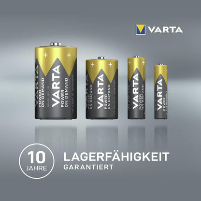 VARTA Power on Demand AA Mignon Batteries (40-pack, economy pack in environmentally-friendly packaging - smart, flexible and powerful - e.g. for computer accessories, Smart Home devices or torches)