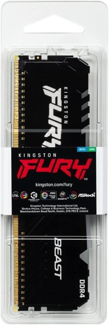 Kingston FURY Beast 8GB 3600MHz DDR4 CL17 DIMM RGB - T