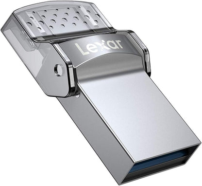 Lexar Jumpdrive Dual Drive D35C USb 3.0 Type-C Flash Drive 100Mb/S, 128Gb Capacity