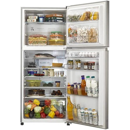 TOSHIBA Refrigerator No Frost 355 Liter, Light Silver GR-EF40P-T-SL