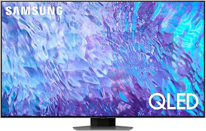 Samsung 65 Inch TV Quantum Processor 4K QLED - Carbon Silver - QA65Q80CAUXEG [2023 Model]