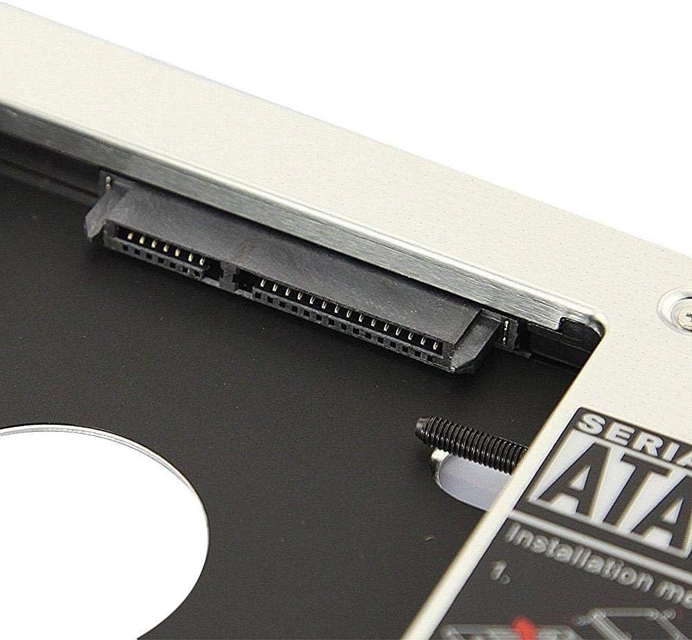 MASIONE Hard Drive Caddy 9.5mm 2nd HDD caddy Tray adapter ssd enclosure replacement for Apple Unibody MacBook Pro 13 15 17 SuperDrive for SATA to SATA 2.5"" 2.5inch Hard disk