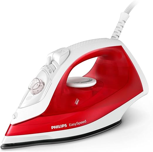 Philips Steam iron - Continuous Steam Flow of 25 Grams Per Minute and 90 g/min with the boost for thin/light fabrics - 2000w - 220ml - 50/60hz - easyspeed GC1742/46 – International Warranty