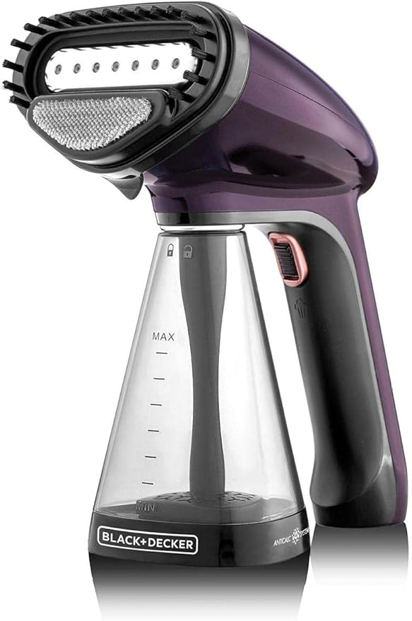 Black & Decker Handheld Handy Garment Steamer 1500W, Purple – International Warranty – HST1500-B5