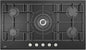 Beko Built-in Gas Hob - Black Glass - 90cm - 5 Burners - Cast Iron Holders - HISW 95226 SEL