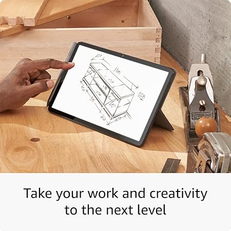 Amazon Fire Max 11 tablet productivity bundle with Keyboard Case, Stylus Pen, octa-core processor, 4 GB RAM to do more throughout your day, 64 GB, Gray, without lockscreen ads