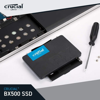 Crucial BX500 240GB 3D NAND SATA 2.5-Inch Internal SSD, up to 540MB/s - CT240BX500SSD1Z Black/Blue