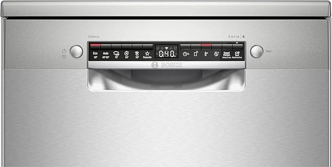 Dishwasher Bosch 13 place 60 cm Series 4 - Home Connect - Digital - Stainless steel - SMS4EMI60V