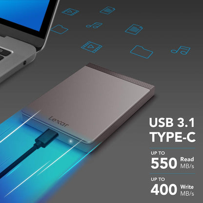 Lexar SL200 1TB Portable SSD, Up To 550MB/s Read (LSL200X001T-RNNNU)