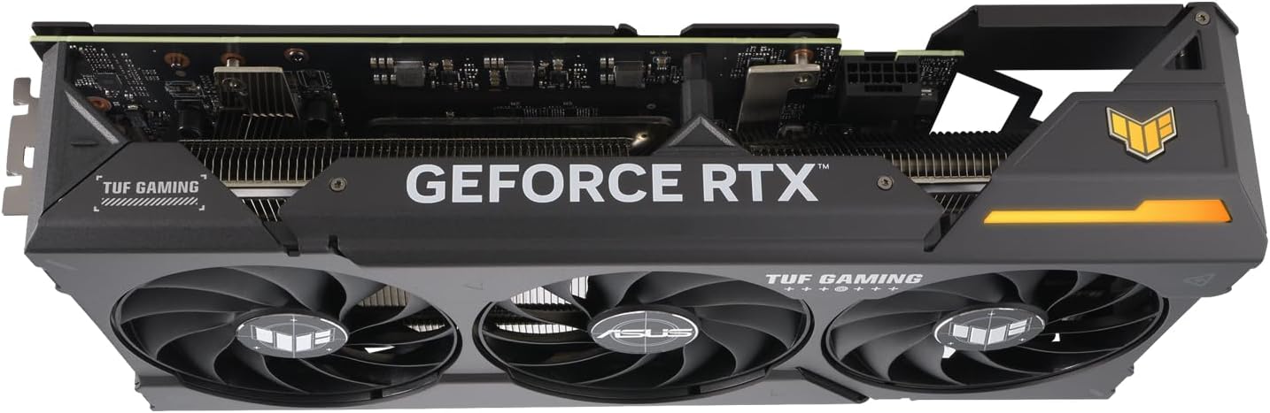 ASUS GeForce RTX 4070 Super 12G TUF Gaming OC Graphics Card - 2580MHz Boost Clock, GDDR6X, PCIe Gen 4, DLSS 3, HDMI 2.1a, 3 x DisplayPort 1.4a (Supports 4K & 8K HDR) - T