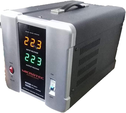 Microtec A Voltage Regulator 5000va Stabilizer 5kva Working From as Low as 126v Input, Regulating Output to 220+-6%5kva