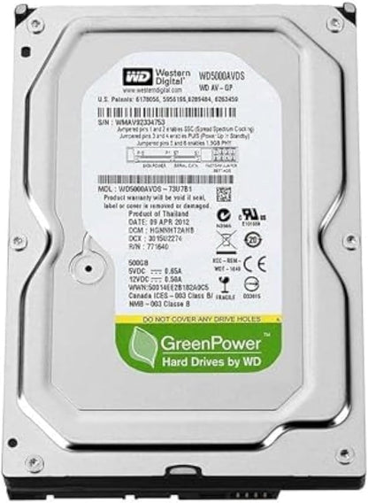 Internal Hard Disk Western Digital Green 500GB