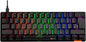 MEETION RGB Backlit Mini 61 Keys Wired 60% Mini Blue Switch Mechanical Keyboard Black MT-MK005