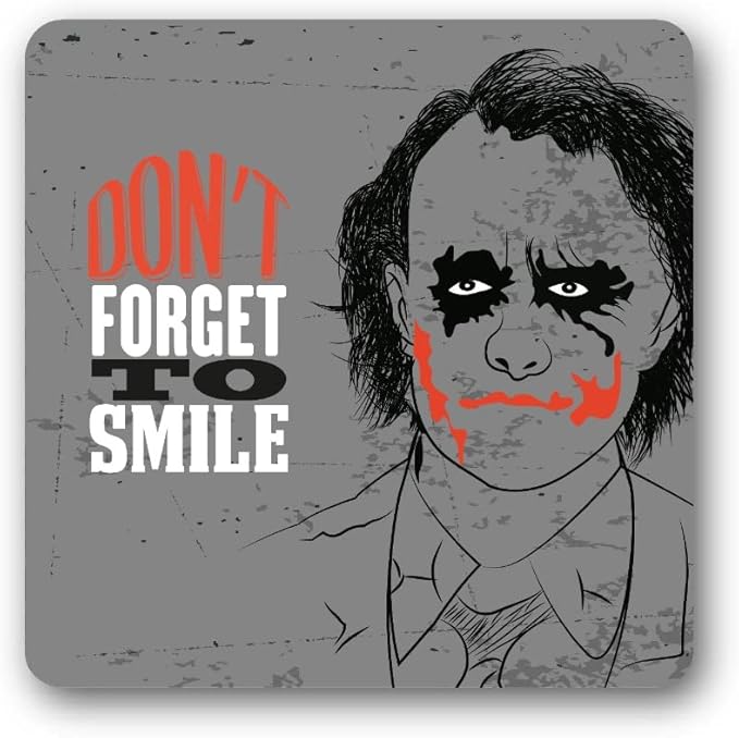 Pix Sad Gray Joker Rubber Full Design Mouse Pad for Laptop and Computer Case, MP60