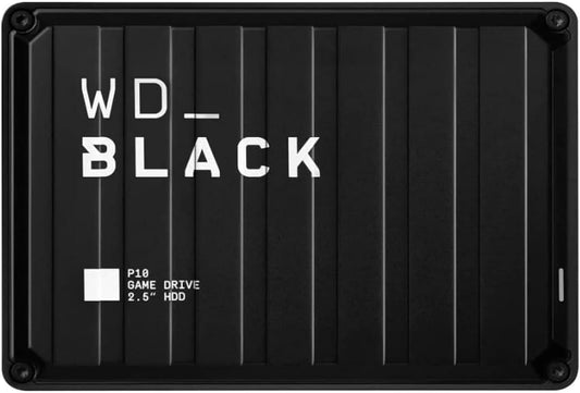 WD_BLACK P10 Game Drive 4TB - for On-The-Go Access To Your Game Library - Works with Console or PC