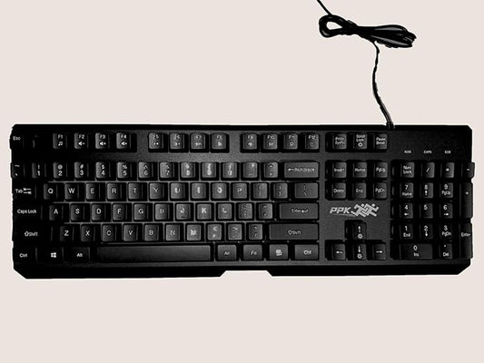 Lightning RGB LIGHTING PPK 102 Metal Gaming Keyboard Multi LED Lights Tempered Water Resistant