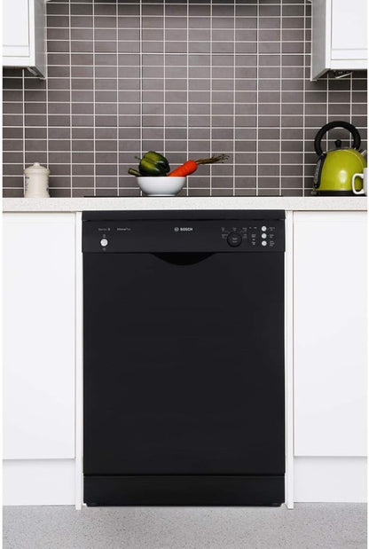 Bosch sms25ab00g free standing dishwasher 60 cm 12 person - black