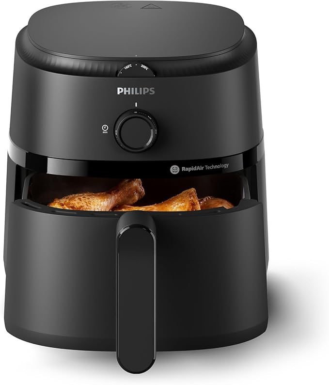 Philips Airfryer L - 1500W, 50/60Hz, 4.1L, 0.8KGs, 12-in-1 Cooking Functions,Rapid Air Technology, Black - NA120/00 - T
