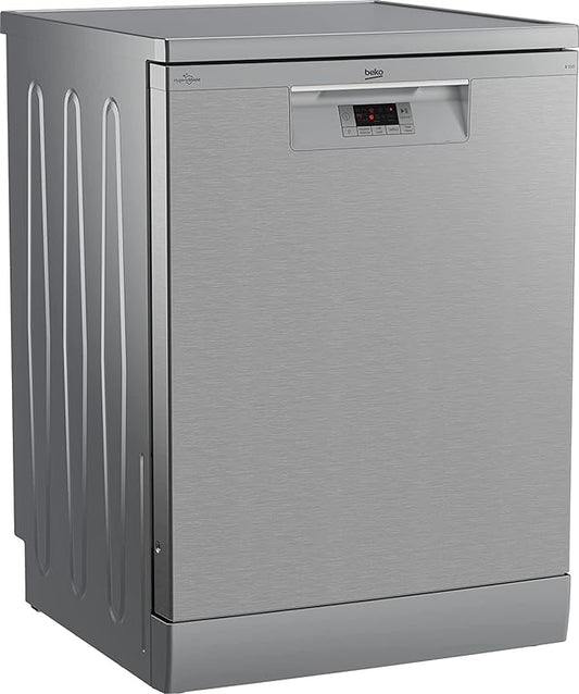 Dishwasher 14 persons, 5 programs, Full Size 60 cm, half load & steam - Beko BDFN15420S