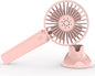 Handheld Pocket Fan, Mini Portable Fan 2000mAh Battery Operated Speed Adjustable USB Rechargeable Fan, USB Desk Fan with Base for Kids Girls Women Men Indoor Outdoor Travel (Pink)