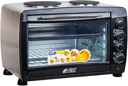 Electric Oven Multifunctional Oven 2 in 1 Large Capacity with Double Heating Plates for Kitchen Electric Convection Oven 2000W