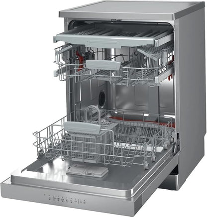 ARISTON DISHWASHER: FULL SIZE, 7 Programs, 14 Persons, Inverter Motor INOX COLOR - LFC 3C33 WF X