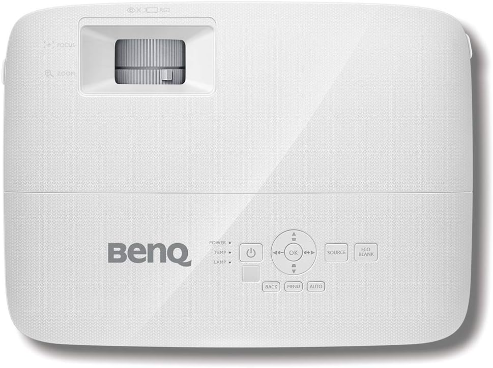 BenQ Office Projector WXGA 3600 Lumens (MW550), DLP, 1280x800, High Brightness, High Contrast 20000:1, Dual HDMI, VGA, Keystone, Simple Configuration, SmartEco Technology