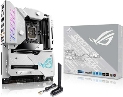 ASUS ROG Maximus Z690 Formula Intel LGA 1700 ATX Motherboard, 20+1 Power Stages,?PCIe 5.0, 10 Gb Ethernet, WiFi 6E, USB 3.2 Gen 2x2 Front-Panel Connector, Dual Thunderbolt?4 and Aura Sync