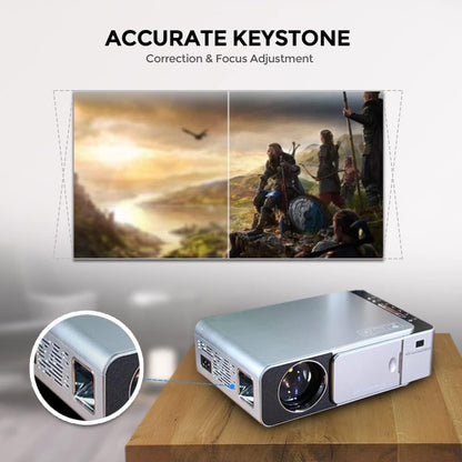 T6 Home Theater LED Projector, WiFi 3500 Lumen Brightness, 1080P HD Portable Wireless Projector for Outdoor Gaming, Home Cinema, Wireless Screen Mirroring, Up to 200" Screen Size - T