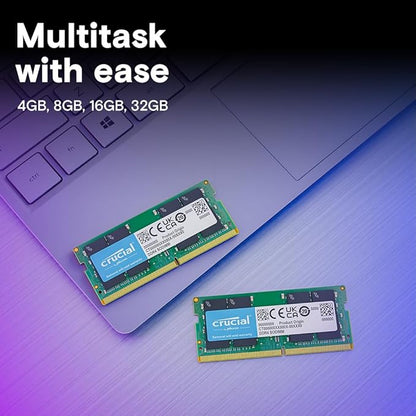 Crucial RAM 8GB DDR4 3200 MHz CL22 Laptop Memory CT8G4SFRA32A