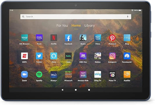 Amazon Fire HD 10 tablet, 10.1", 1080p Full HD, 32 GB, (2021 release), Denim