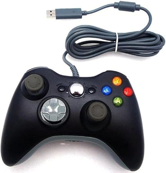 DuaFire Wired USB Controller for PC & Xbox 360 (Black)