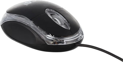 Wired USB Optical Mouse For Pc/Laptop With Scroll Wheel - Black