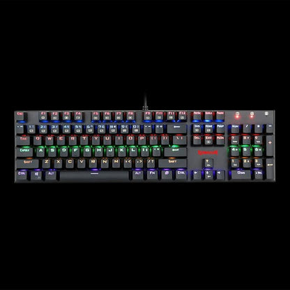 Redragon K565E Rudra Rainbow Mechanical Wired Gaming Keyboard - Blue Switch