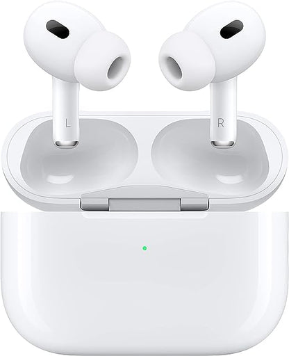 Apple AirPods Pro (2nd Generation) Wireless Ear Buds with USB-C Charging, Up to 2X More Active Noise Cancelling Bluetooth Headphones, Transparency Mode, Adaptive Audio, Personalized Spatial Audio