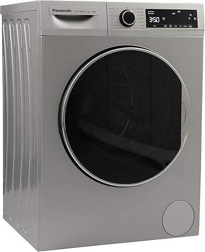 PANASONIC WASHING MACHINE FULL AUTOMATIC 8 KG 1400 RPM SILVER NA-148VB7