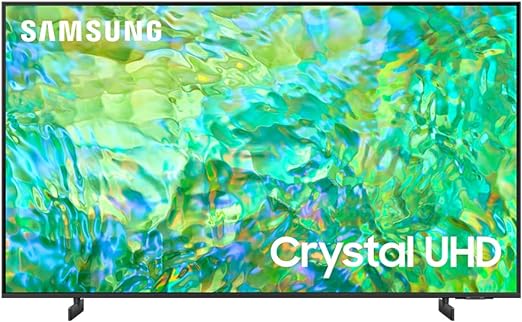 Samsung 50 Inch TV Crystal Processor 4K LED with Built-in Receiver - Black - UA50CU8000UXEG [2023 Model]