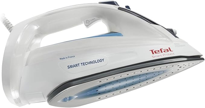 Tefal smart protect steam iron, 2600 w, white - fv4980e0 - international warranty