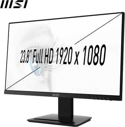 MSI PRO MP243X 23.8 Inch 1920 x 1080 Full HD Monitor Ergonomic Design, Blue Light Reduction, Seamless Connectivity