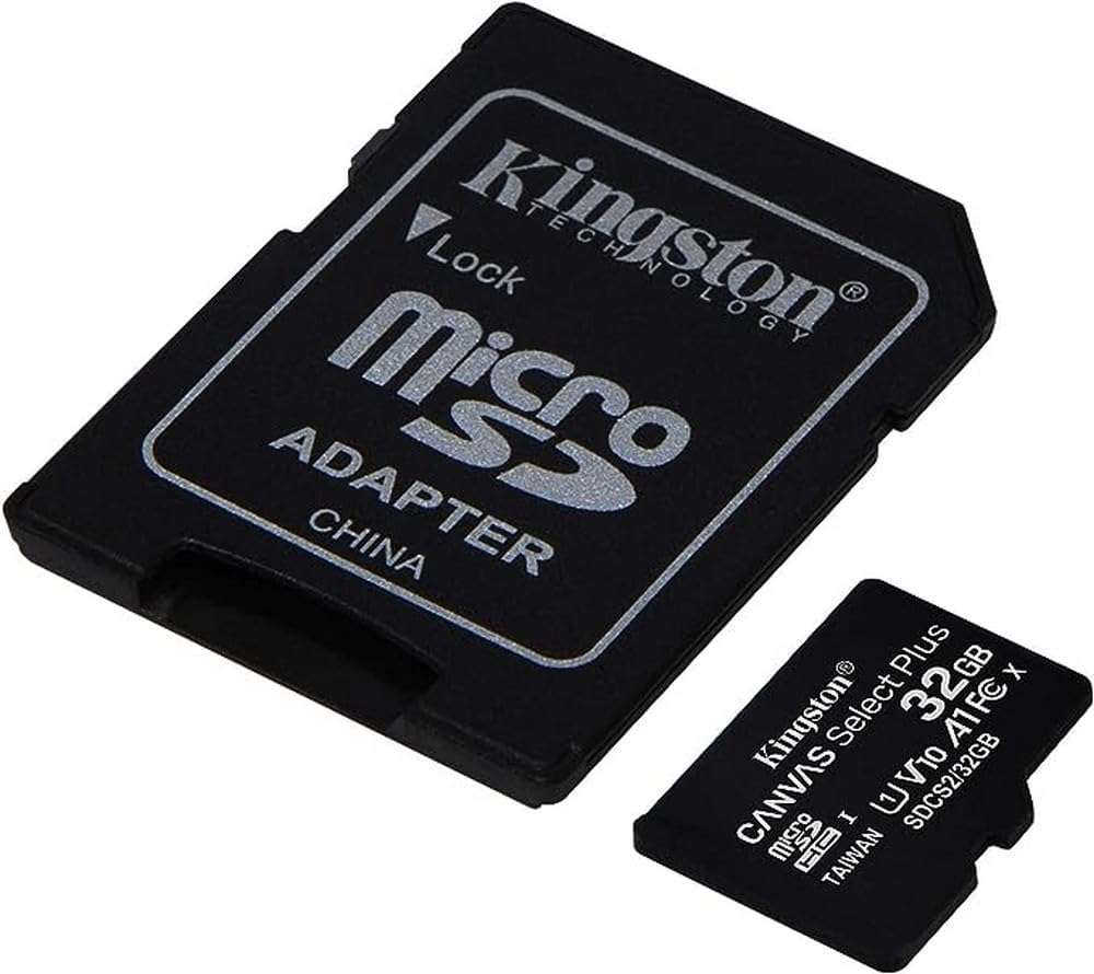 Kingston 32GB MicroSD Class 10 Canvas Select Plus Card with SD Adaptor - SDCS2/32GB