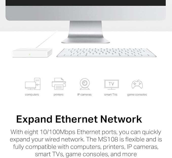 Mercusys MS108 10/100Mbps 8-Port Desktop Switch