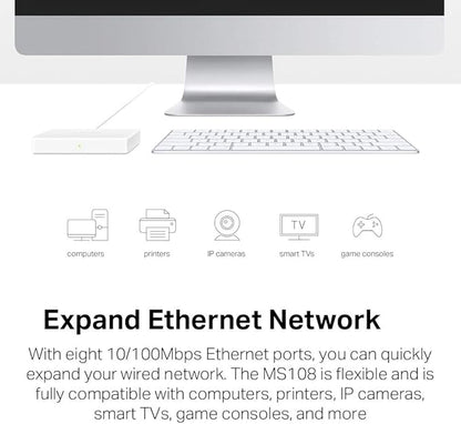 Mercusys MS108 10/100Mbps 8-Port Desktop Switch