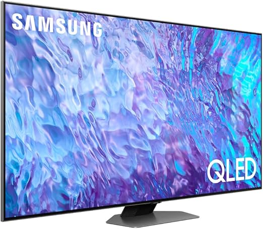 Samsung 65 Inch TV Quantum Processor 4K QLED - Carbon Silver - QA65Q80CAUXEG [2023 Model]