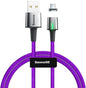 Baseus 801202990C Zinc Magnetic Type-C USB Charging and Data Transmission Cable, 3A, 1 Meter - Purple